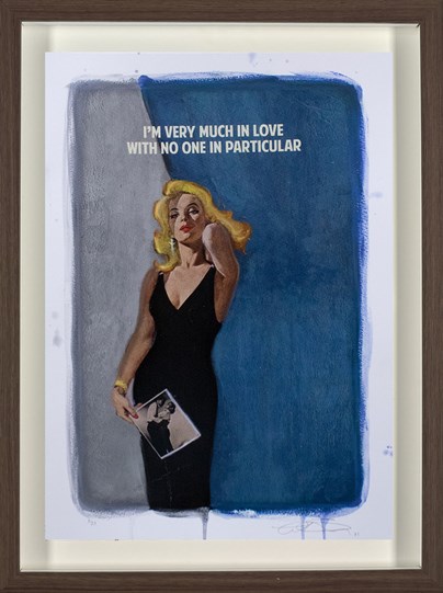 I'm Very Much in Love (Blue) by The Connor Brothers - Framed Hand Coloured Edition